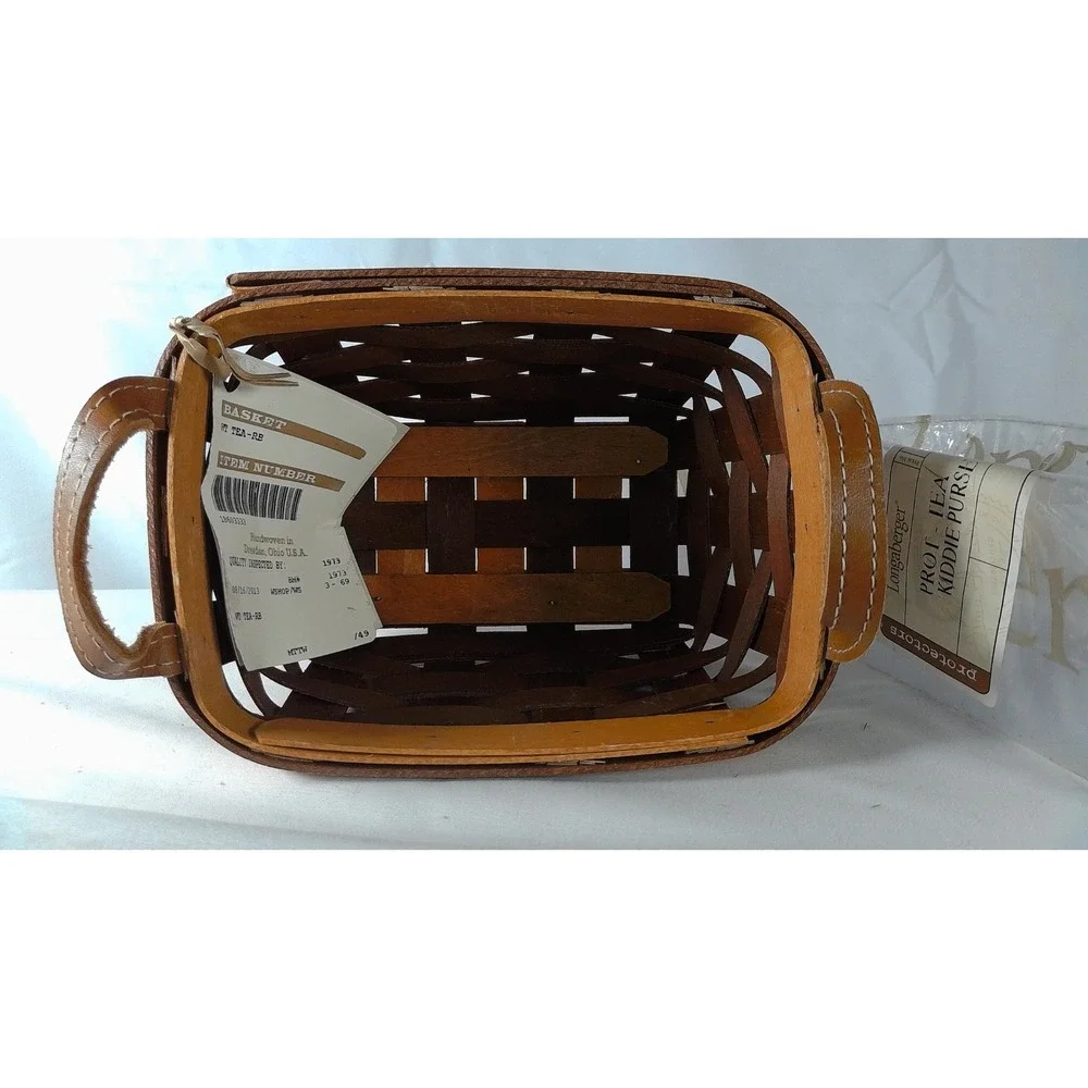 Longaberger Woven Traditions Tea Basket Set - Rich Brown